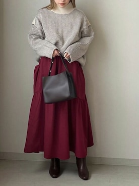 Bou Jeloudさん(レディース・156cm)の冬コーディネート