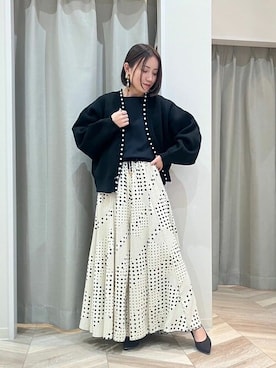 「Bou Jeloud（ブージュルード）のアイテム（パンツ）」を使った、Bou Jeloudさん（レディース・148cm）の春コーディネート