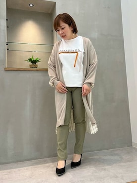 「Bou Jeloud（ブージュルード）のアイテム（パンツ）」を使った、Bou Jeloudさん（レディース・150cm）の春コーディネート
