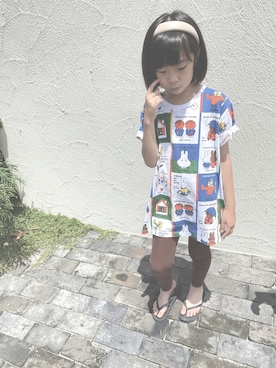 「ビーサン」｜「アイテム（その他）」を使った、nicoさん（キッズ・120cm）の夏コーディネート