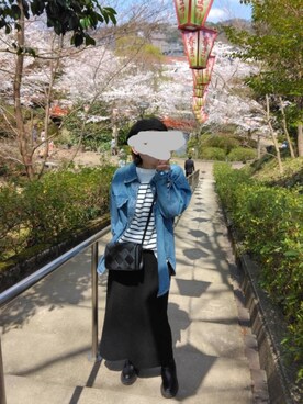 yuka🔸さん（レディース・156cm）の春コーディネート