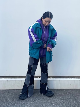 「PUNYUS（プニュズ）のアイテム（ジャケット/アウター）」を使った、PUNYUS  さん（レディース・163cm）の秋コーディネート