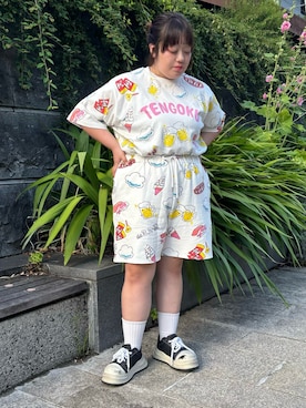 「PUNYUS（プニュズ）のアイテム」を使った、PUNYUS  さん（レディース・158cm）の夏コーディネート