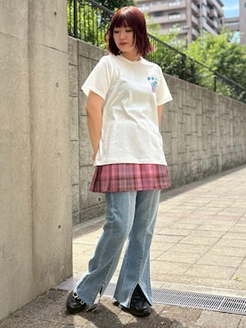 「PUNYUS（プニュズ）のアイテム」を使った、PUNYUS  さん（レディース・162cm）の夏コーディネート