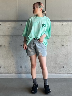 「PUNYUS（プニュズ）のアイテム」を使った、PUNYUS  さん（レディース・152cm）の夏コーディネート