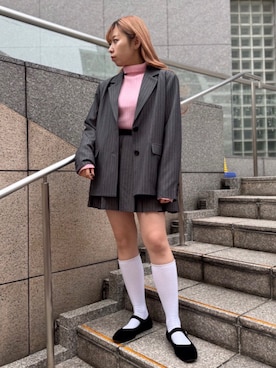 「PUNYUS（プニュズ）のアイテム（ジャケット/アウター）」を使った、PUNYUS  さん（レディース・160cm）の秋コーディネート