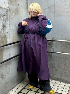 「アイテム（ワンピース/ドレス、パープル系）」を使った、PUNYUS  さん（レディース・163cm）の秋コーディネート