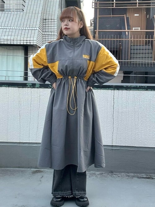 切り替えナイロンワンピース（ワンピース）｜PUNYUS（プニュズ）の