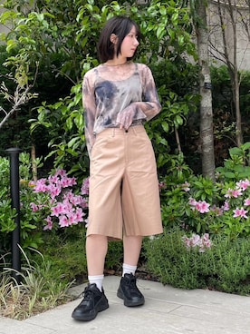 「PUNYUS（プニュズ）のアイテム」を使った、PUNYUS  さん（レディース・150cm）の春コーディネート