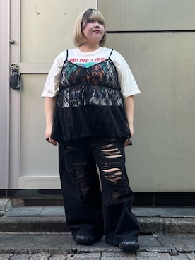 「アイテム（キャミソール）」を使った、PUNYUS  さん（レディース・160cm）の夏コーディネート