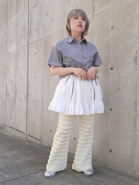 「PUNYUS（プニュズ）のアイテム」を使った、PUNYUS  さん（レディース・160cm）の夏コーディネート