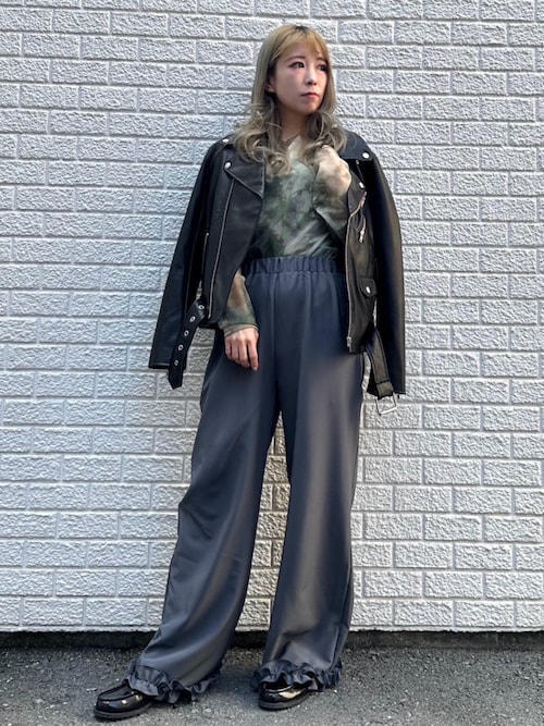 値下げ！PUNYUS フェイクスウェードライダースジャケット　③ 楽天市場】レザージャケット ダブルライダースジャケット 革