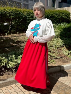 「PUNYUS（プニュズ）のアイテム」を使った、PUNYUS  さん（レディース・160cm）の夏コーディネート