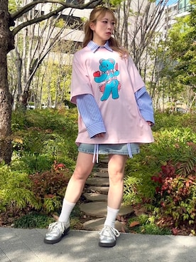 「PUNYUS（プニュズ）のアイテム」を使った、PUNYUS  さん（レディース・152cm）の春コーディネート