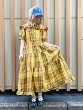 「PUNYUS（プニュズ）のアイテム」を使った、PUNYUS  さん（レディース・155cm）の夏コーディネート