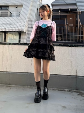 「PUNYUS（プニュズ）のアイテム」を使った、PUNYUS  さん（レディース・157cm）の春コーディネート