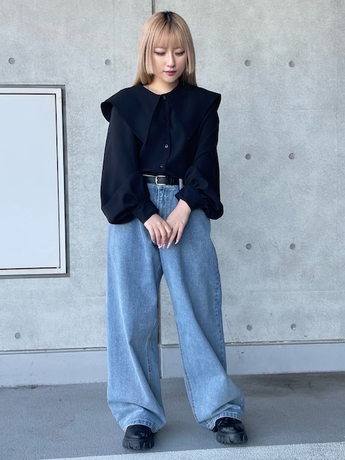 正規店仕入れの デニムバギーパンツ（デニムパンツ）｜PUNYUS（プニュズ）の パンツ
