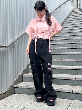 「PUNYUS（プニュズ）のアイテム」を使った、PUNYUS  さん（レディース・152cm）の夏コーディネート