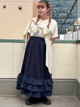 「PUNYUS（プニュズ）のアイテム」を使った、PUNYUS  さん（レディース・158cm）の夏コーディネート