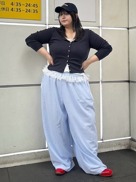 「PUNYUS（プニュズ）のアイテム」を使った、PUNYUS  さん（レディース・163cm）の夏コーディネート