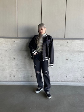 「PUNYUS（プニュズ）のアイテム（ジャケット/アウター）」を使った、PUNYUS  さん（レディース・160cm）の冬コーディネート