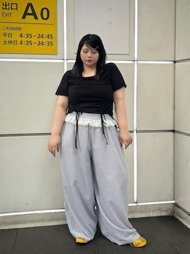 「PUNYUS（プニュズ）のアイテム」を使った、PUNYUS  さん（レディース・163cm）の夏コーディネート