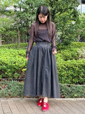 「PUNYUS（プニュズ）のアイテム」を使った、PUNYUS  さん（レディース・148cm）の秋コーディネート