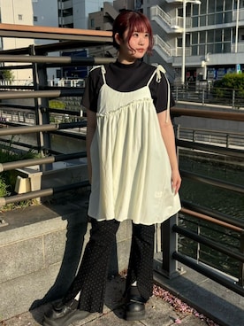 「PUNYUS（プニュズ）のアイテム」を使った、PUNYUS  さん（レディース・155cm）の春コーディネート