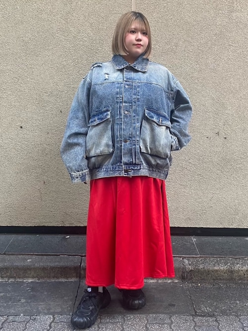 ビッグポケットデニムジャケット（デニムジャケット）｜PUNYUS