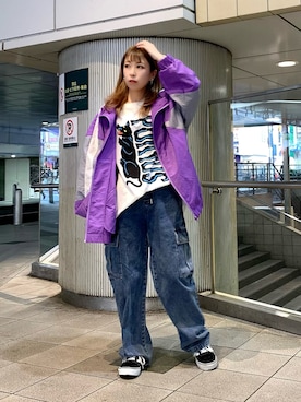 「PUNYUS（プニュズ）のアイテム（ジャケット/アウター）」を使った、PUNYUS  さん（レディース・152cm）の春コーディネート