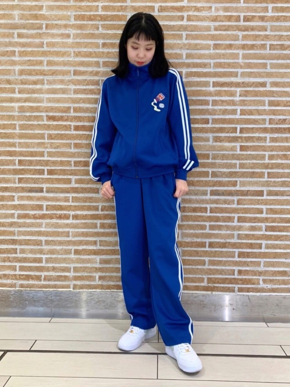 ★セットアップ★ PUNYUS プニュズ フードジャージ 青 ビッグシルエット ☆セットアップ☆ PUNYUS プニュズ フードジャージ 青 ビッグ