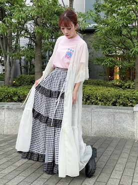 「PUNYUS（プニュズ）のアイテム」を使った、PUNYUS  さん（レディース・152cm）の夏コーディネート