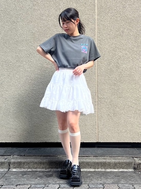 「PUNYUS（プニュズ）のアイテム」を使った、PUNYUS  さん（レディース・148cm）の夏コーディネート