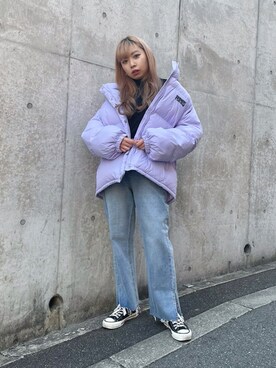 「PUNYUS（プニュズ）のアイテム（ジャケット/アウター）」を使った、PUNYUS  さん（レディース・154cm）の冬コーディネート