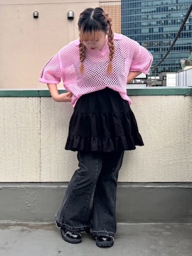 「PUNYUS（プニュズ）のアイテム」を使った、PUNYUS  さん（レディース・158cm）の夏コーディネート