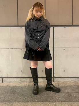 「ストライプ」｜PUNYUS  さん（レディース・152cm）の秋コーディネート