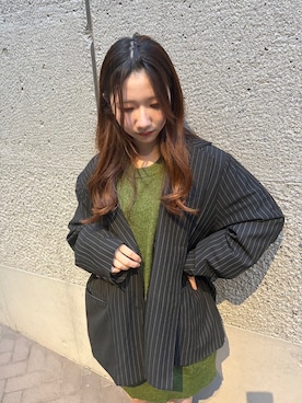 「PUNYUS（プニュズ）のアイテム（ジャケット/アウター）」を使った、PUNYUS  さん（レディース・160cm）の秋コーディネート