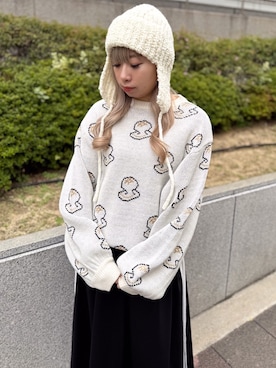 「PUNYUS（プニュズ）のアイテム（帽子）」を使った、PUNYUS  さん（レディース・154cm）の冬コーディネート