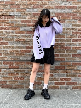 「PUNYUS（プニュズ）のアイテム（ジャケット/アウター）」を使った、PUNYUS  さん（レディース・148cm）の春コーディネート