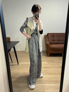 「PUBLIC TOKYO（パブリックトウキョウ）のアイテム（ジャケット/アウター）」を使った、Natsukiさん（レディース・163cm）の秋コーディネート