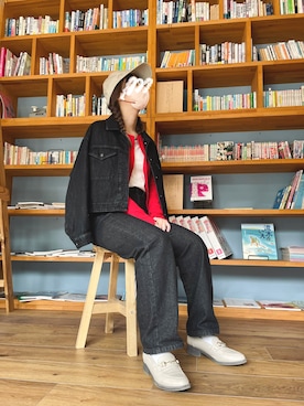 uさん（レディース・156cm）の冬コーディネート