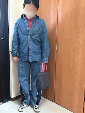 「アイテム（ピアス（両耳用））」を使った、あきさんさん（レディース・154cm）の秋コーディネート