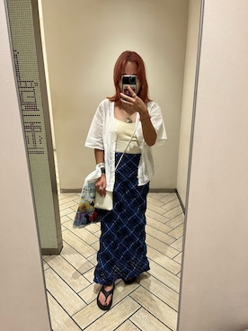 「LIAN（リアン）のアイテム（キャミソール）」を使った、Yuina.さん（レディース・153cm）の夏コーディネート