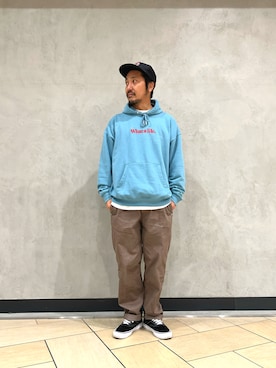 「テラスモール湘南」｜「アイテム（シューズ）」を使った、DARさん（メンズ・173cm）の秋コーディネート