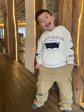 Will Wu( 楽 )さん（キッズ・110cm）の春コーディネート