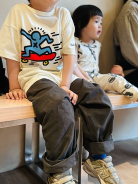 Will Wu( 楽 )さん（キッズ・110cm）の春コーディネート