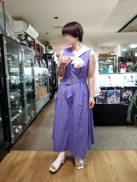 「アイテム（その他シューズ）」を使った、takamiさん（レディース・159cm）の夏コーディネート