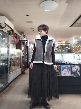 「アイテム（ブーツ）」を使った、takamiさん（レディース・159cm）の秋コーディネート