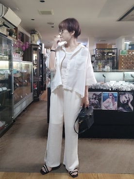 「AMERICAN HOLIC（アメリカンホリック）のアイテム」を使った、takamiさん（レディース・159cm）の夏コーディネート