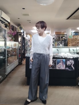 「アイテム（ベスト）」を使った、takamiさん（レディース・159cm）の秋コーディネート